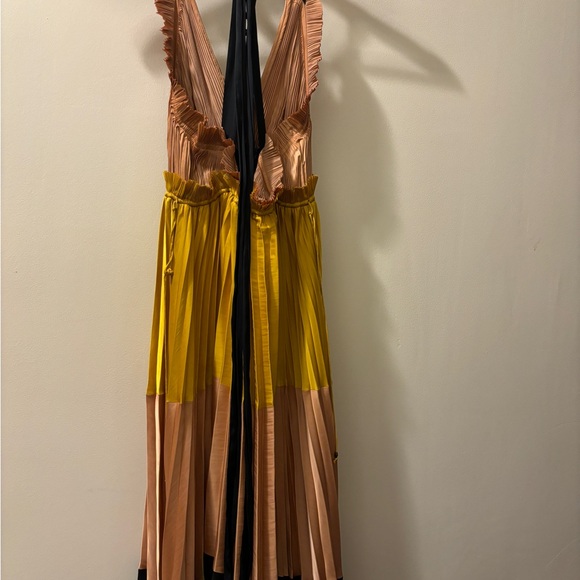 Ulla Johnson Gisella dress Colorblock pleated Maxi - Picture 8 of 8